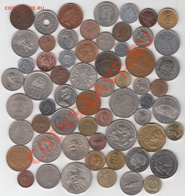 Монеты Экзотика 61 шт. 1870 - 1999 г. - 2
