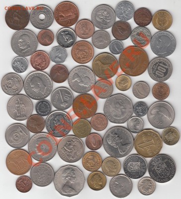 Монеты Экзотика 61 шт. 1870 - 1999 г. - 1