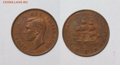 Британская Южная Африка 1 пенни 1942 г Георг VI - 2.12 - IMG_20251121_074733