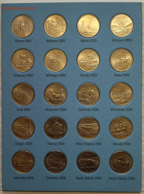 Полный набор США 25 центов 1999-2009 штаты и территор - 2.12 - IMG_20251128_161151