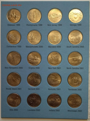 Полный набор США 25 центов 1999-2009 штаты и территор - 2.12 - IMG_20251128_161106