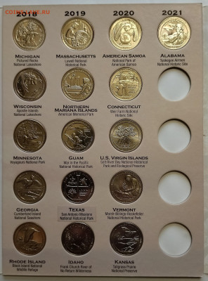 Полный набор США 25 центов 2010-2021 Нац. парки - 2.12 - IMG_20251128_161438