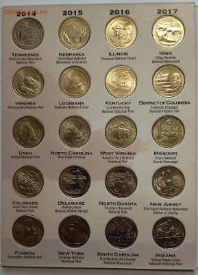 Полный набор США 25 центов 2010-2021 Нац. парки - 2.12 - IMG_20251128_161415