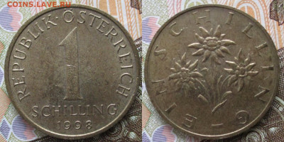 Австрия 1 шиллинг 1998  до 06-12-25 в 22:00 - Австрия 1 шиллинг 1998    237-ас130-5208