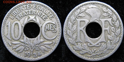 Франция 10 сантим 1924 до 06-12-25 в 22:00 - Франция 10 сантим 1924    165-ас9-5003