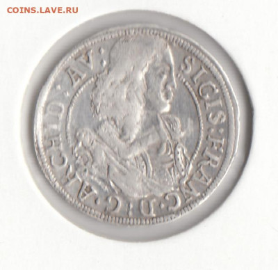 Графство Тироль 3 крейцера, 1663	, до 06.12 - 33