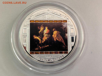 20дол 2009 О-ва Кука Бегство в Египет Рубенс,Ag999, до 07.12 - Х 2012 Бегство в Египет-1