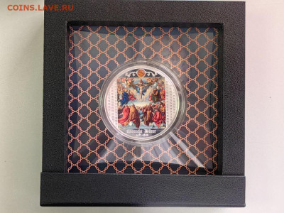 500фр 2021 Камерун Дюрер Поклонение. Святая троица, Ag999 - Ч Дюрер Поклонение-3