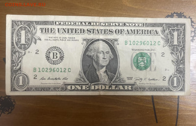 1 доллар США 2009 года. 03.12. - IMG_7237