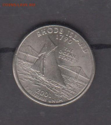 США 2001 штаты 25ц Род Айленд   ( Р) до 06 12 - 236а
