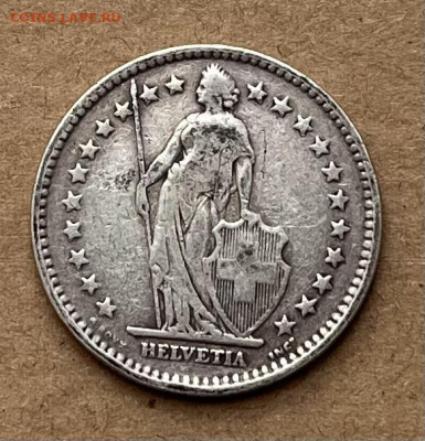 2 франка 1914г. Швейцария - IMG_8911