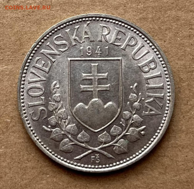 Словакия 20 крон 1941 Святые Кирилл и Мефодий - IMG_8905