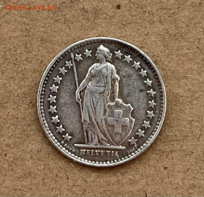 2 франка 1944г. Швейцария - IMG_8925