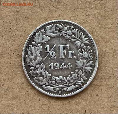 2 франка 1944г. Швейцария - IMG_8924