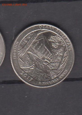 США 2017 25ц парки(Д) до 07 12 - 244а