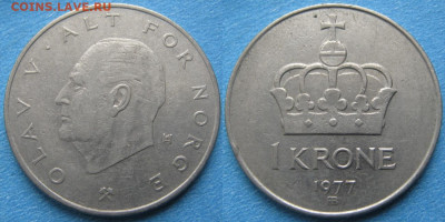 Норвегия 1 крона 1977   до 08-12-25 в 22:00 - Норвегия 1 крона 1977    2051