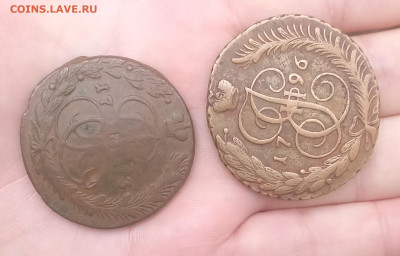 5 копеек 1796 года АМ Необычная форма кружка - 20251202_140235