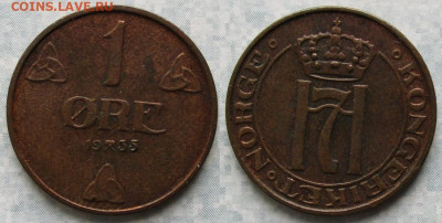 Норвегия 1 эре 1935 до 08-12-25 в 22:00 - Норвегия 1 эре 1935    5275