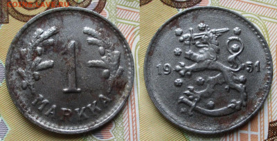 Финляндия 1 марка 1951 (Fe)   до 08-12-25 в 22:00 - Финляндия 1 марка 1951 (Fe)    247-к169-12171