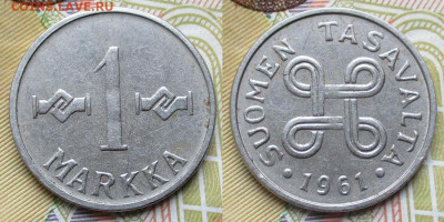 Финляндия 1 марка 1961 до 08-12-25 в 22:00 - Финляндия 1 марка 1961   247-к169-13153