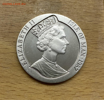 Шайба Остров Мэн 1 крона 1987 Регата Кубок Америки Фримантл - IMG_3565.JPG