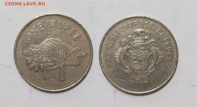 Сейшелы 1 рупия 2007 года, раковина - 5.12 - IMG_20251121_174033