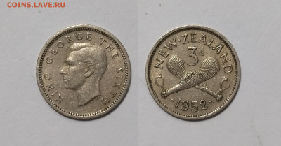 Новая Зеландия 3 пенса 1952 г Георг VI - 5.12 - IMG_20251121_075708
