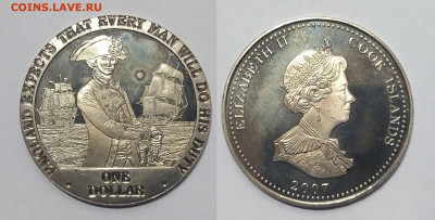 о.Кука 1 доллар 2007 г история Нельсона 7 монет - 5.12 - IMG_20240510_071926