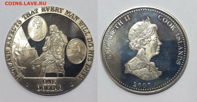 о.Кука 1 доллар 2007 г история Нельсона 7 монет - 5.12 - IMG_20240510_071913