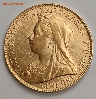 Соверен 1900 г Великобритания золото до 05.12  22:00 - IMG_20251203_140512