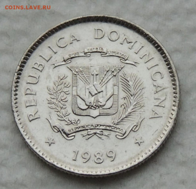 Доминикана 10 сентаво 1989 до 7.12.2025 - Доминикана 10 сентаво 89 .JPG