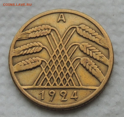 Германия 10 рентенпфеннигов 1924 до 7.12.2025 - Германия 10 рентенпфеннигов 24 .JPG