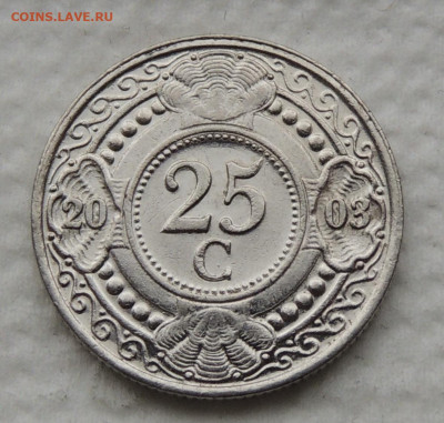 Нидерл. Антильские острова 25 центов 2003 до 7.12.2025 - Нидерландские Антильские острова 25 центов 2003.JPG