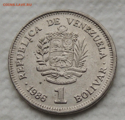 Венесуэла 1 боливар 1986 №3 до 7.12.2025 - Венесуэла 1 боливар 86.3.JPG