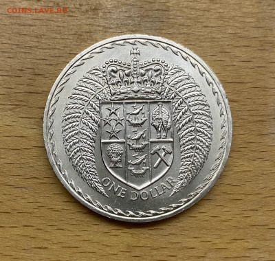 Крона Шайба Новая Зеландия 1 доллар 1967 Герб - IMG_3639.JPG