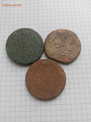 5коп-1758г;59г(2шт.)Елизавета-I.до10.12.25г.в 23-00ч.по Моск - 004