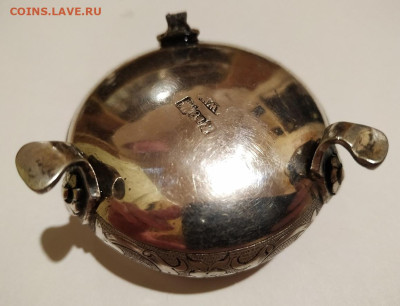 Серебряная солонка 84 пробы с дефектом до 22.00 09.12.25. - 06