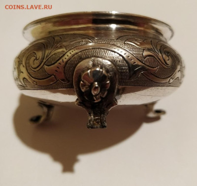 Серебряная солонка 84 пробы с дефектом до 22.00 09.12.25. - 03