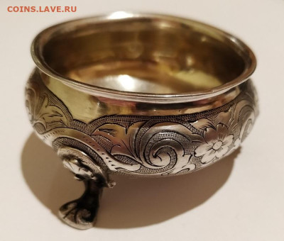 Серебряная солонка 84 пробы с дефектом до 22.00 09.12.25. - 02