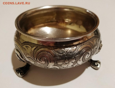 Серебряная солонка 84 пробы с дефектом до 22.00 09.12.25. - 01