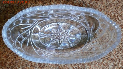 Галерея советского винтажного стекла. - большая хрустальная ладья 3.JPG