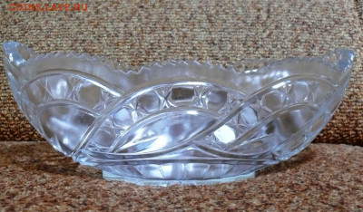 Галерея советского винтажного стекла. - большая хрустальная ладья 1.JPG