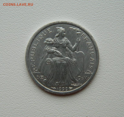 Французская Полинезия 1 франк 1999г.(Лодки)С рубля! до 15.12 - DSCN9634.JPG