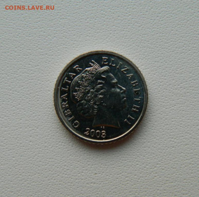 Гибралтар 5 пенсов 2003 г. (Фауна) С рубля! до 15.12.25 - DSCN9708.JPG