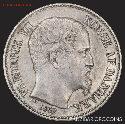 ЗАНИМАТЕЛЬНАЯ НУМИЗМАТИКА - Датская Вест-Индия 10 центов, 1862-