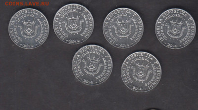 Бурунди 2014 птицы 6 монет до 16 12 - 1