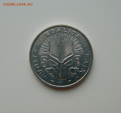 Джибути 5 франков 1991г.(Фауна)Крупная! С рубля! до 17.12.25 - DSCN9697.JPG