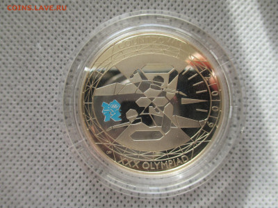 Великобритания Олимпиада в Лондоне 5 фунтов 2009 год серебро - IMG_0066.JPG