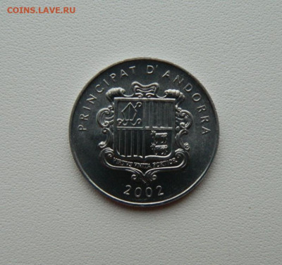 Андорра 1 сантим 2002 г. (Юбилей) Фауна С рубля! до 22.12.25 - DSCN9967.JPG