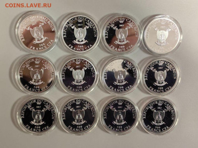 500фр 2017 Камерун Гордость европ. живописи, Ag999 (12шт) - ЯЯ Камерун Художники - 3